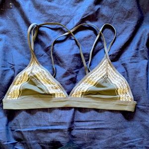 Strappy Lace Detail Spandex Bralette